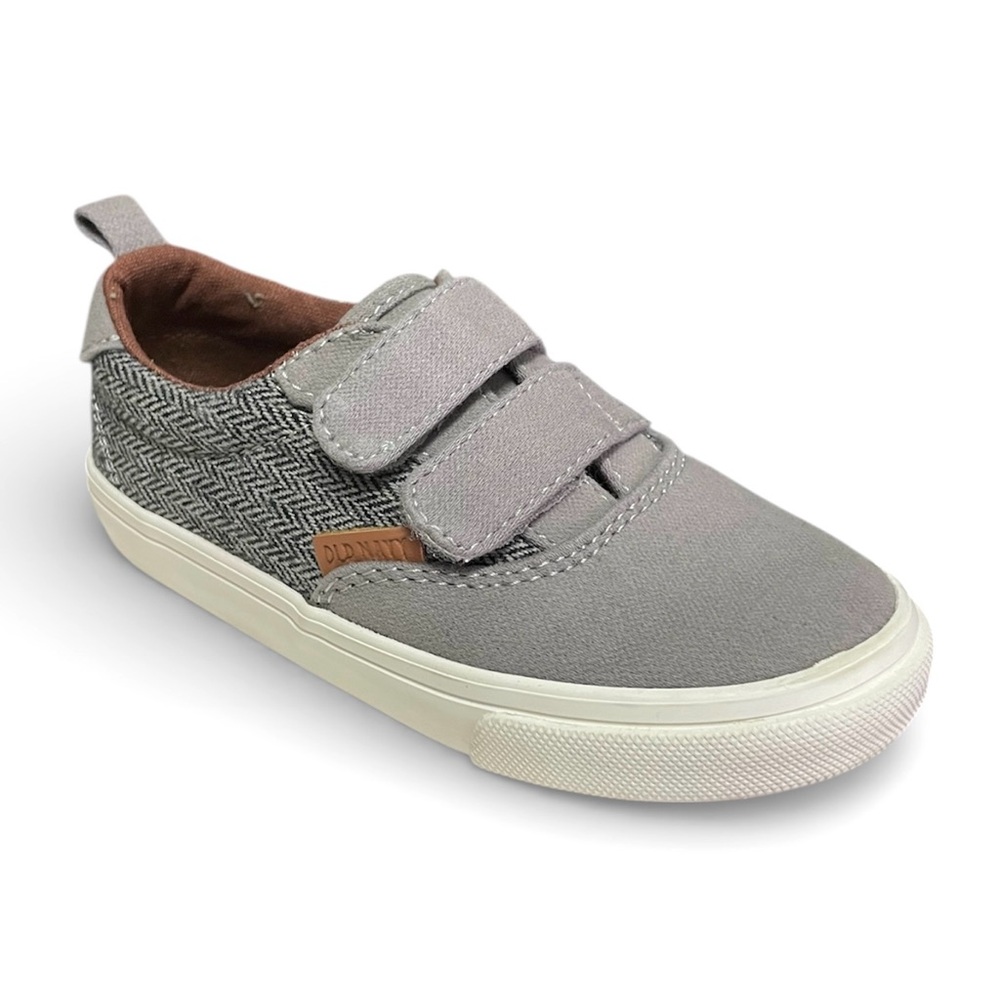 OLD NAVY Unisex Double Strap Casual Sneakers Grey Toddler size 8
